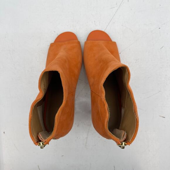 Calvin Klein Lulah Open Toe Bootie Style Zipper 4" Clear Block Heels 34E5331 - Picture 9 of 16